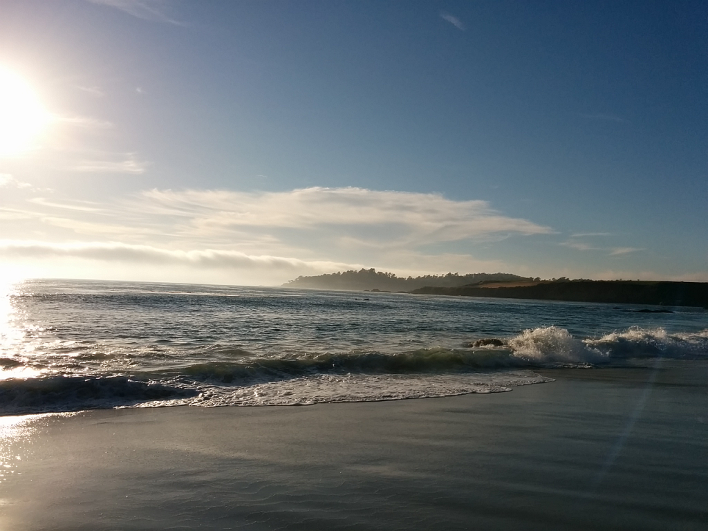 Carmel beach - photograph by C Rand-Thompson